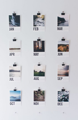 设计风景日历,设计日历图案怎么设计